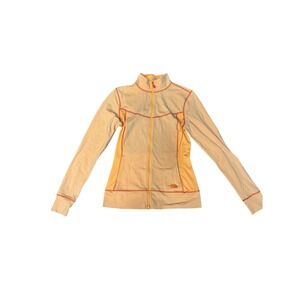 The North Face Womens M Lightweight Full Zip Jacket Peach Orange Athletic